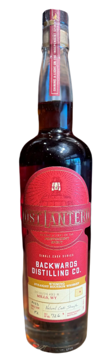 Lost Lantern Wyoming Straight Bourbon Whiskey Backwards Distilling Single Cask P1