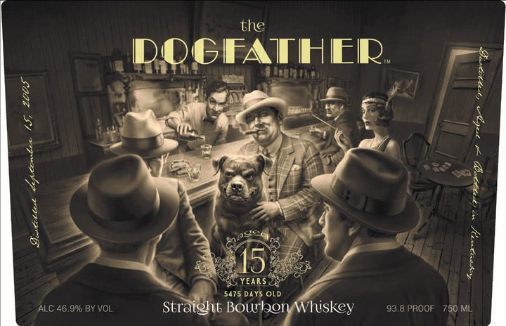 Lone Whisker The Dogfather Straight Bourbon Whiskey 15 Years (5475 Days) Old 750ml