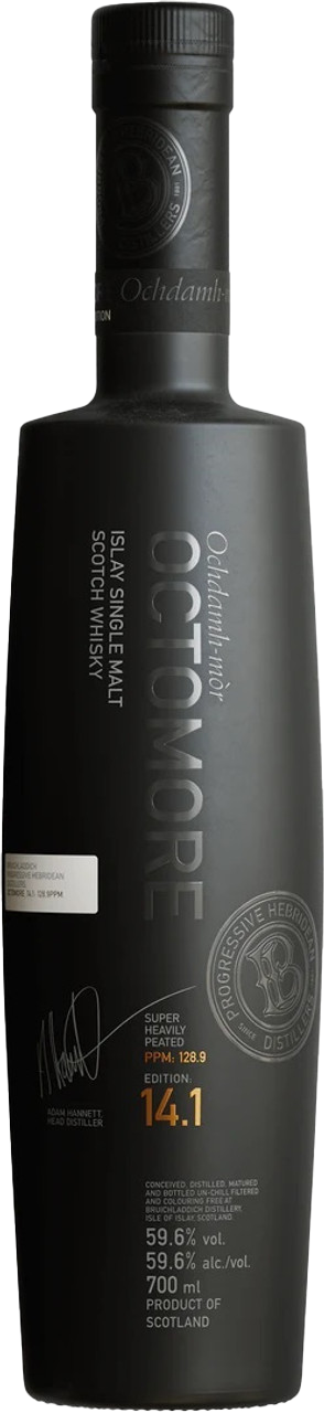 Bruichladdich Islay Single Malt Scotch Whisky Octomore Edition 14.1