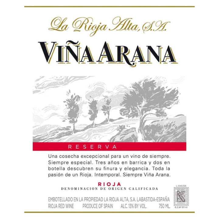 2006 La Rioja Alta Rioja Reserva Vina Arana