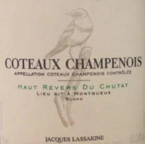 2016 Jacques Lassaigne Coteaux Champenois Blanc