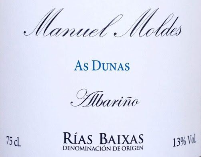 2022 Manuel Moldes Albarino As Dunas