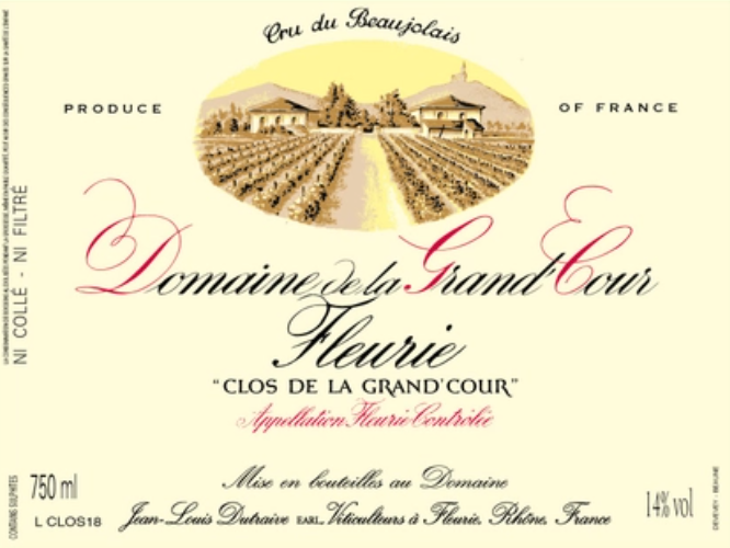 2023 Jean-Louis Dutraive Domaine de la Grand Cour Fleurie Clos de la Grand Cour