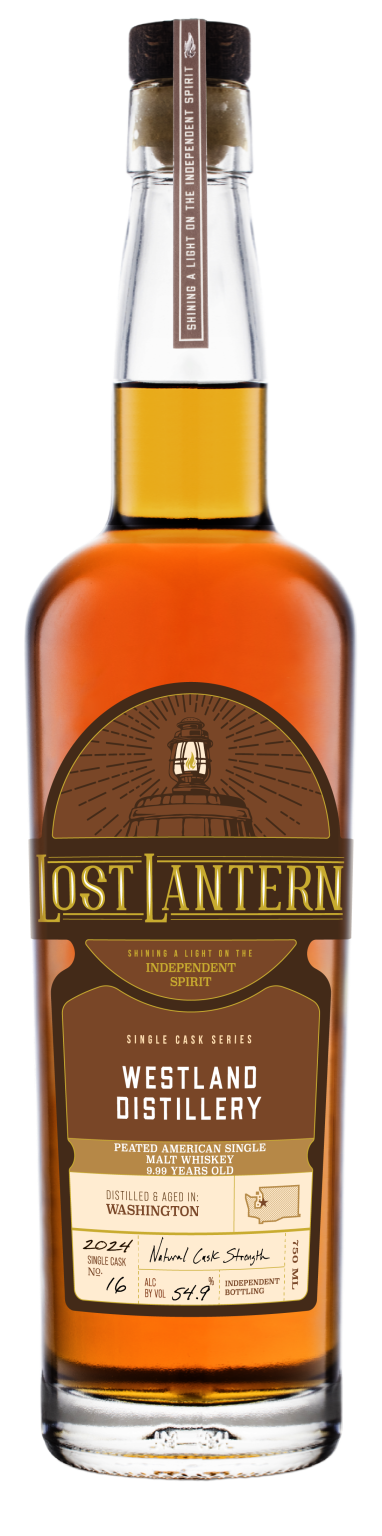 Lost Lantern Peated American Single Malt Whiskey Westland Distillery Single Cask 9.99 Year 