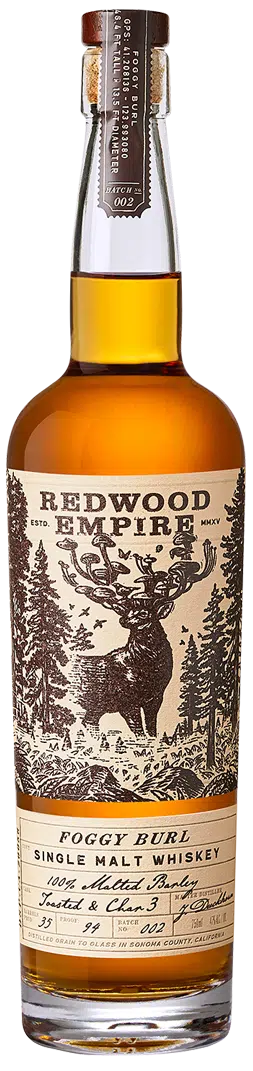 Redwood Empire Single Malt Whiskey Foggy Burl