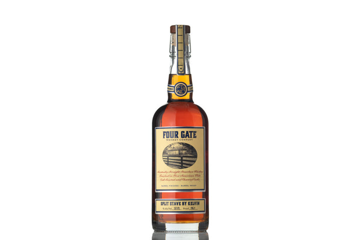 Four Gate Kentucky Straight Bourbon Whiskey Split Stave by Kelvin 750ml