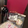 Vinny’s Gift Box with Annie’s Popcorn, Bouzy Jerky & Joon Pistachios – holiday wine gift from Vintage Wine Merchants.