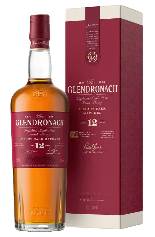 The Glendronach Highland Single Malt Scotch Whisky Sherry Cask 12 Years