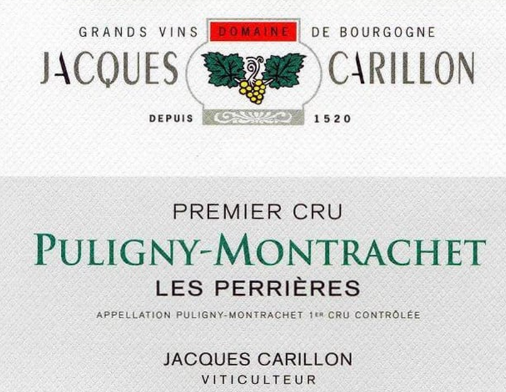 2023 Jacques Carillon Puligny-Montrachet 1er Cru Les Perrieres