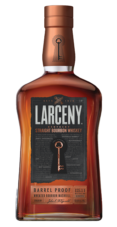 John E. Fitzgerald Larceny Kentucky Straight Bourbon Whiskey Barrel Proof C924 