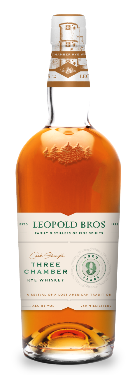 Leopold Brothers Rye Whiskey Three Chamber Aged 9 Years Cask Strength