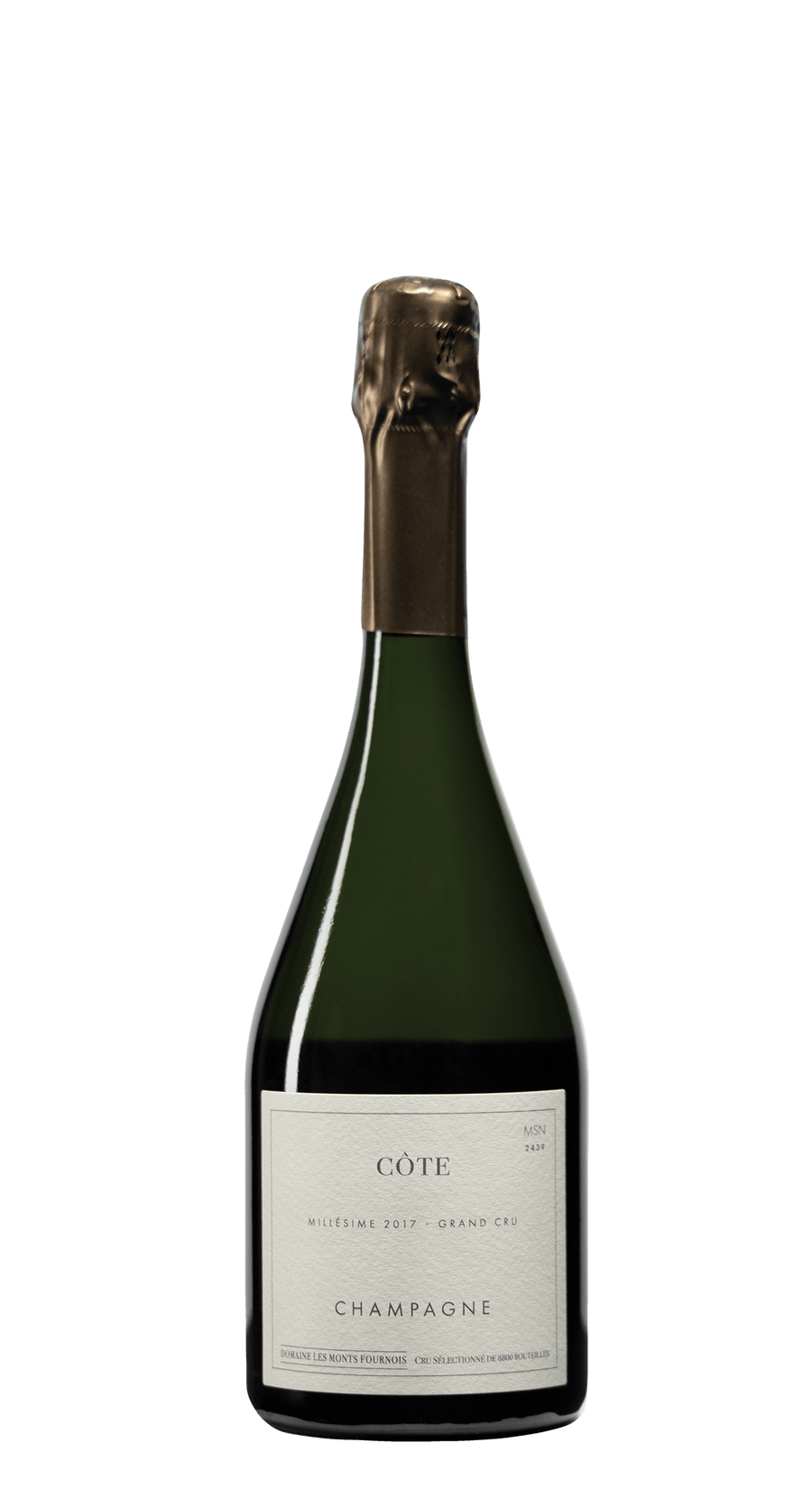 2017 Domaine Les Monts Fournois Champagne Blanc de Blanc Mesnil-Oger Cote MSN Grand Cru