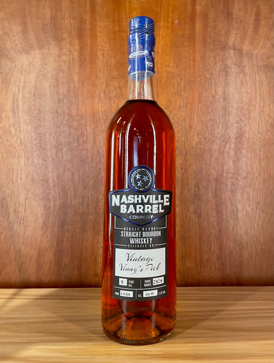 Nashville Barrel Co. Straight Bourbon Whiskey 8 Year Single Barrel Vintage Vinny's Pick 750ML