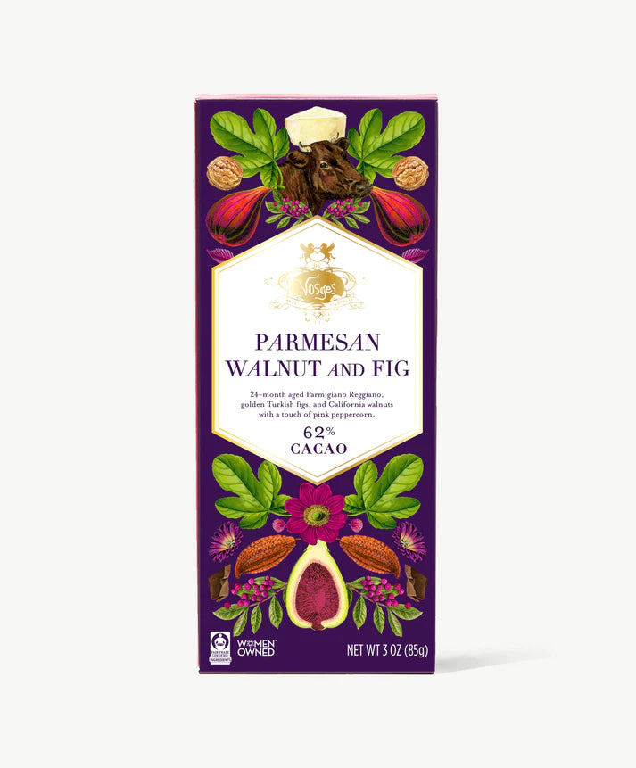 Vosges Chocolate Parmesan Walnut Fig 3 oz.