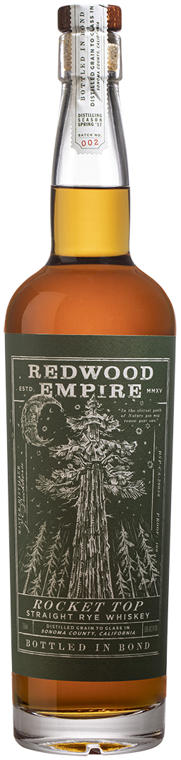 Redwood Empire Straight Rye Whiskey Top Rocket 750ML