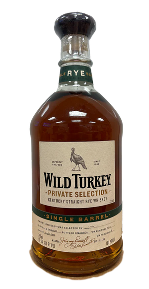 Wild Turkey Kentucky Straight Rye Whiskey Private Selection Single Barrel