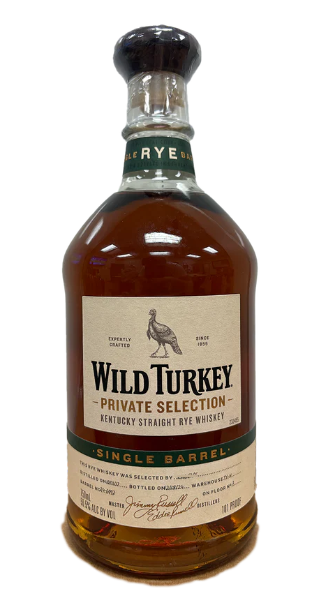 Wild Turkey Kentucky Straight Rye Whiskey Private Selection Single Barrel