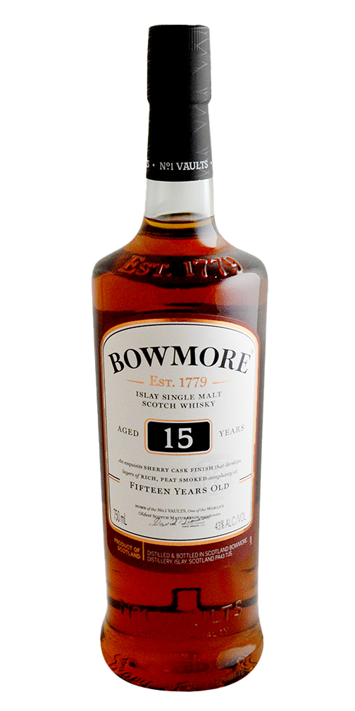 Bowmore Islay Single Malt Scotch Whisky Aged 15 Years 750 ML