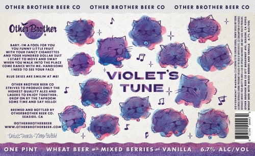 Other Brother's Beer Violet's Tune Imperial Sour 16oz