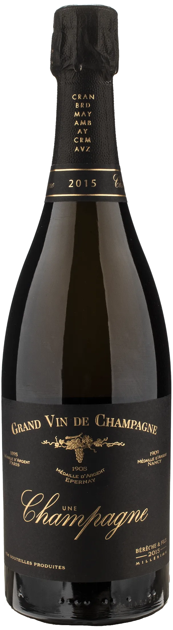  Bérêche et Fils Champagne Millesime Extra Brut Une