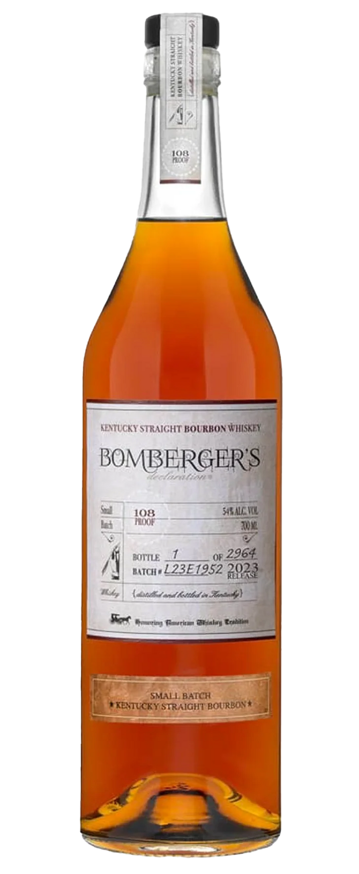 Bomberger's Kentucky Straight Bourbon Whiskey Small Batch Declaration 2023 750ML