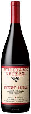 2021 Williams Selyem Pinot Noir Foss Vineyard Russian River Valley