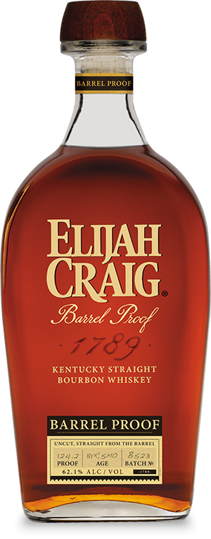 Elijah Craig Kentucky Straight Bourbon Whiskey Barrel Proof Vintage Pick 750 ML