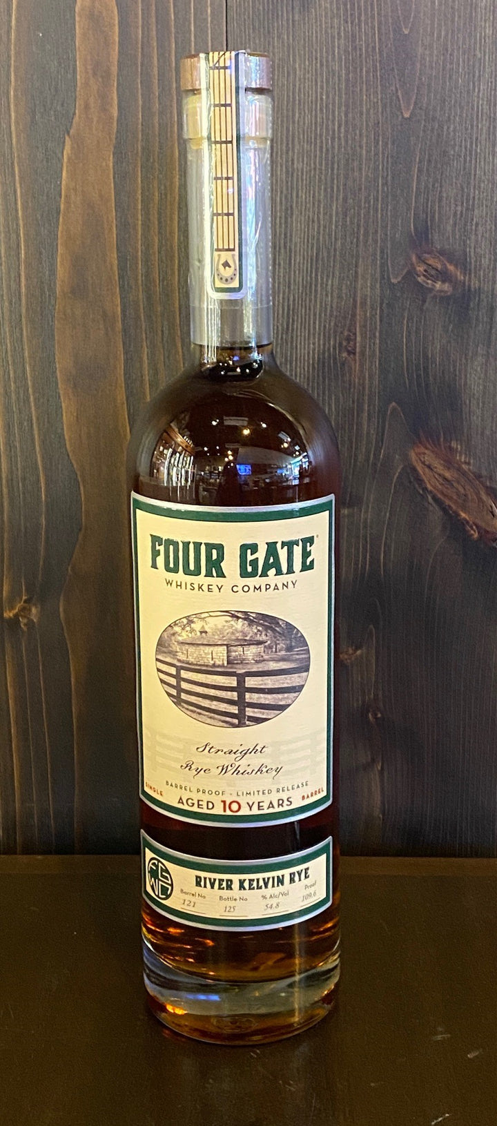 Four Gate Kentucky Straight Rye Whiskey River Kelvin 10 Year 750ML