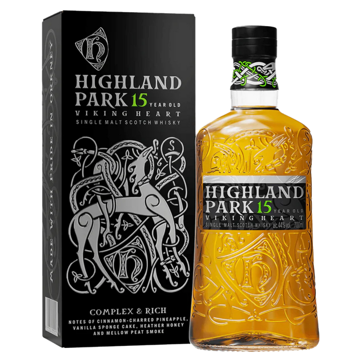 Highland Park Single Malt Scotch Whisky 15 Years Old Viking Heart
