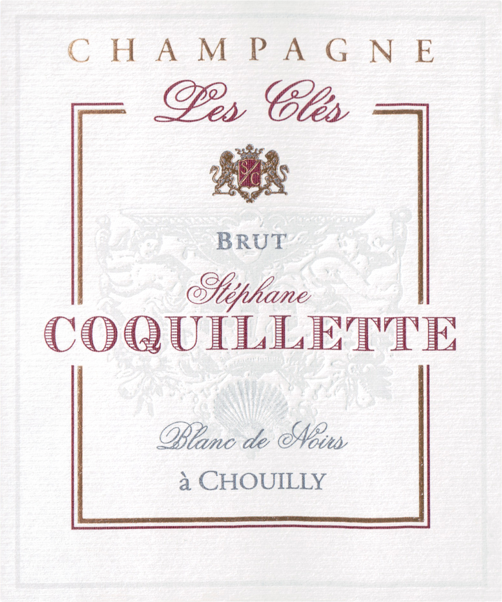 2012 Stephane Coquillette Champagne Blanc de Noirs Brut Zero Les Cles Grand Cru