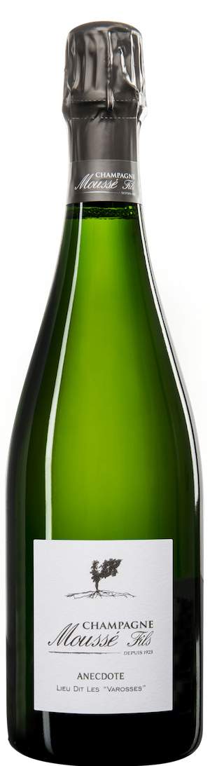 2018 Mousse Fils Champagne Blanc de Blancs Extra Brut Anecdote Lieu dit Les Varosses