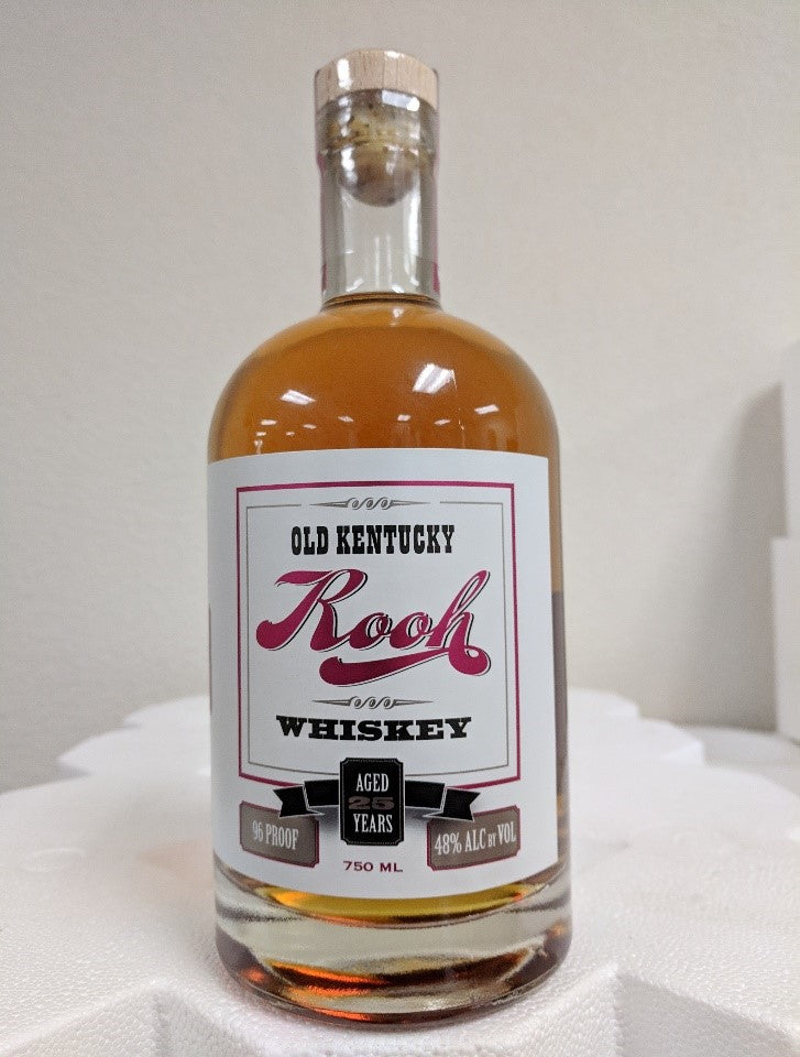 Old Kentucky Rooh. Limited Edition 25 Year Old Kentucky Whiskey. 72 Bottles Made 48% ABV 750 ML
