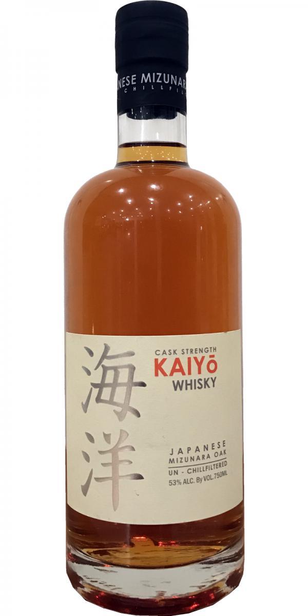 Kaiyo Whisky, Japanese Mizunara Oak. Cask Strength 750 ML