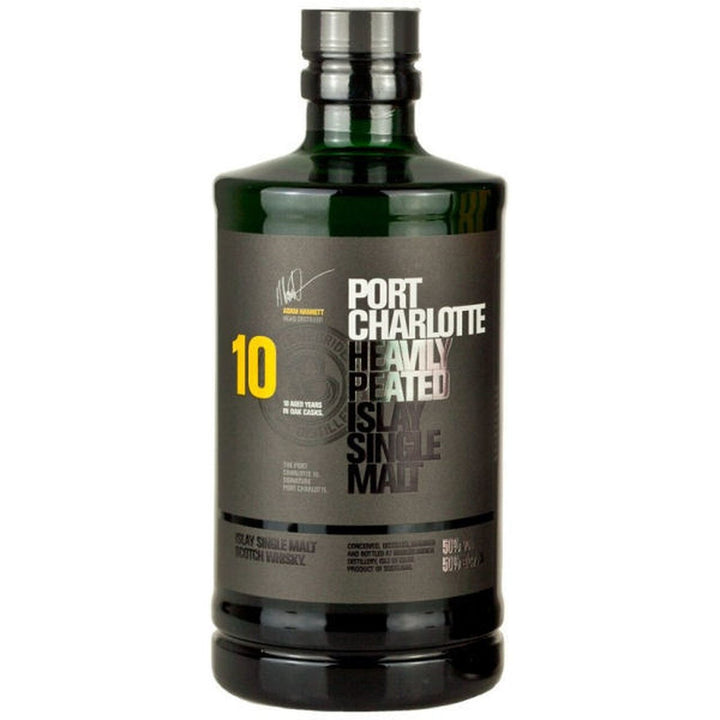 Bruichladdich Islay Single Malt Scotch Whisky Aged 10 Years Heavily Peated Port Charlotte 750 ML