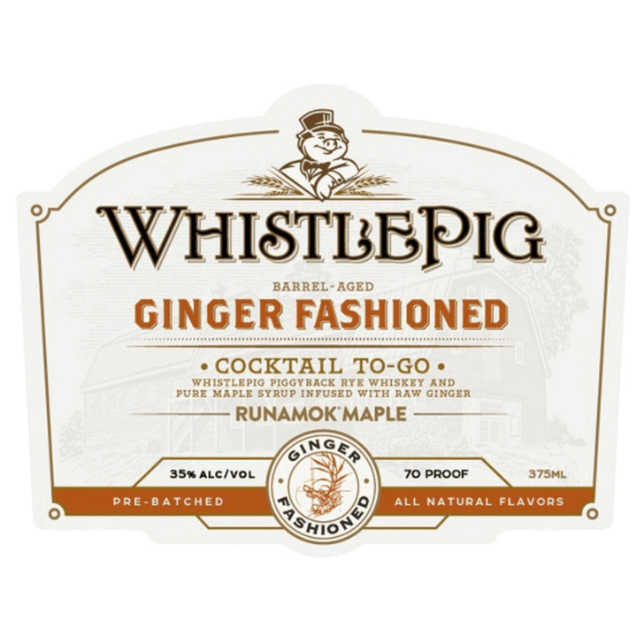 Whistlepig Farm Cocktail To-Go Ginger Fashioned 375ML
