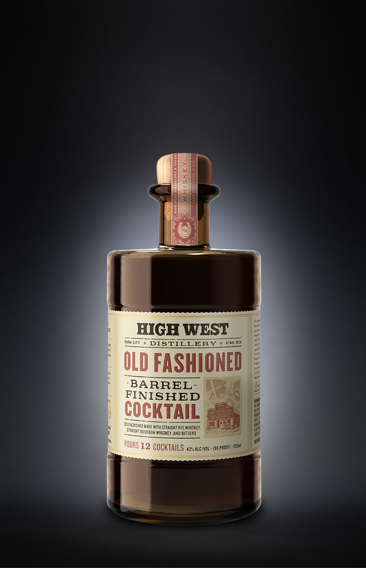 High West Distillery Barrel Finished Cocktail Old Fashioned