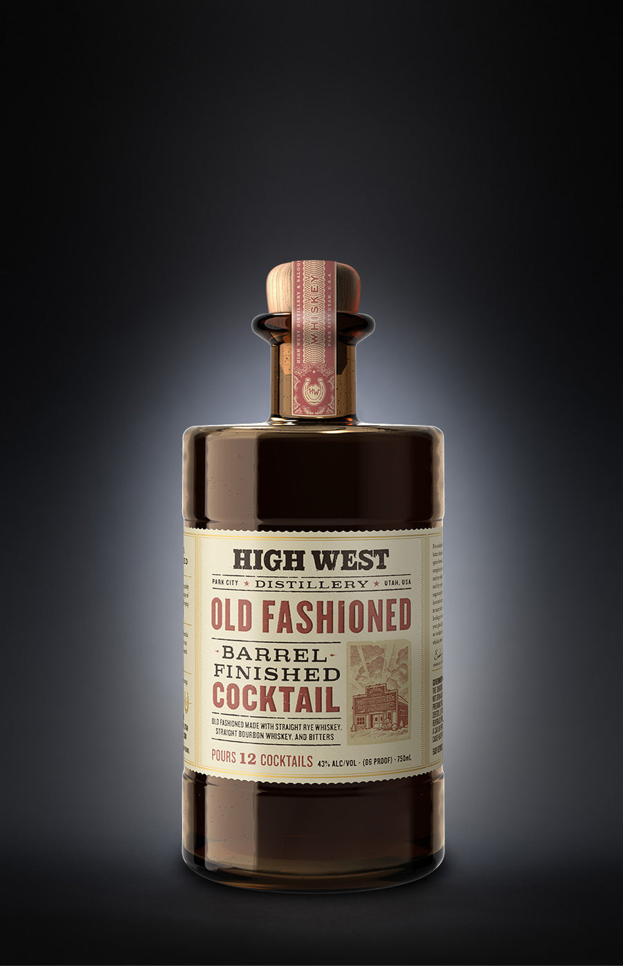 High West Distillery Barrel Finished Cocktail Old Fashioned