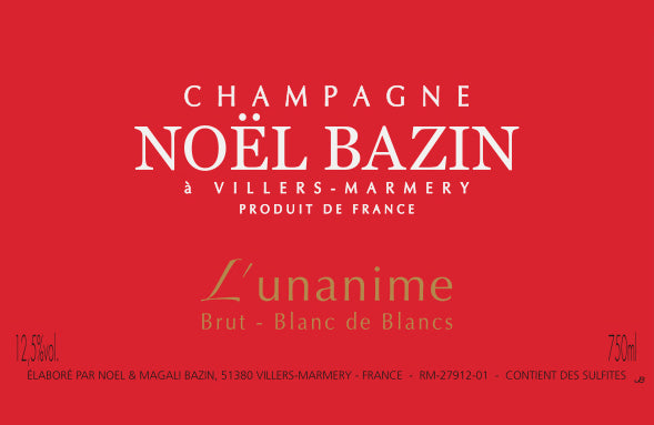 Noel Bazin Champagne Brut Blanc de Blancs L'Unanime