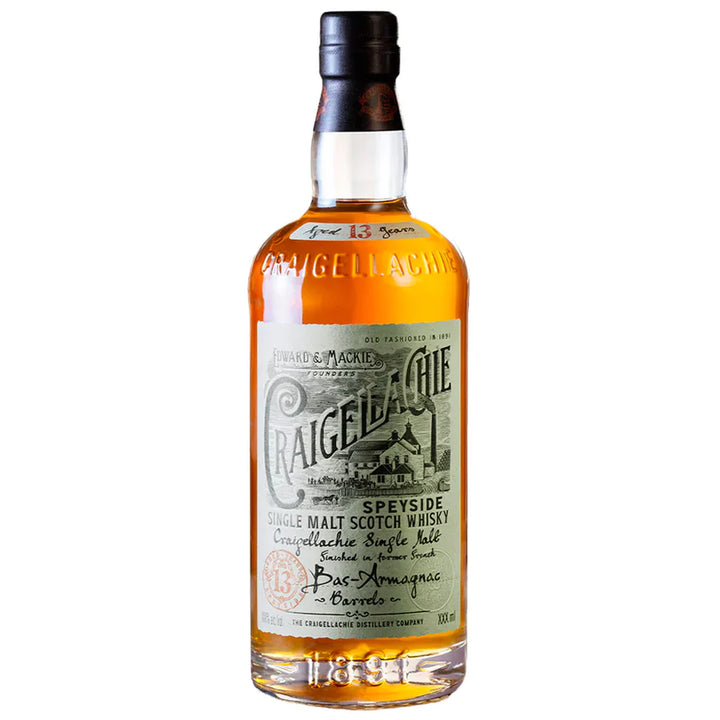 Craigellachie Speyside Single Malt Scotch Whisky 13 Year Old Bas Armagnac Cask Finish