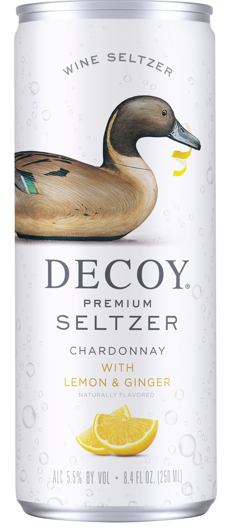Decoy Premium Seltzer Chardonnay with Lemon and Ginger 4/250ML