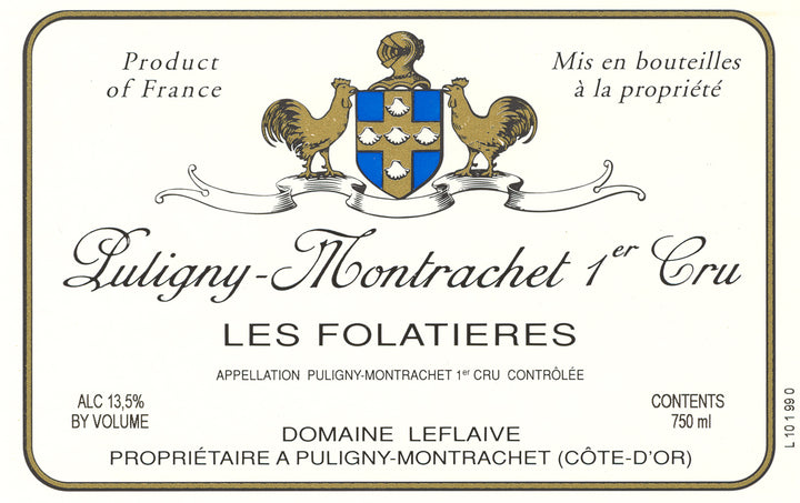 2023 Domaine Leflaive Puligny Montrachet Folatieres 1er Cru