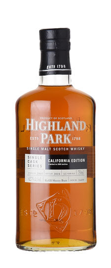 Highland Park Single Malt Scotch Whisky Single Cask Series California Edition 2005 750ML