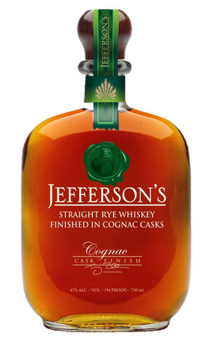 Jefferson's Straight Rye Whiskey Single Barrel Finished in Cognac Casks 750ML