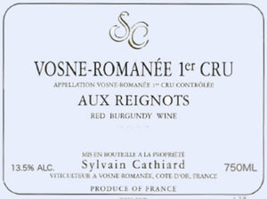 Domaine Sylvain Cathiard Vosne Romanee Aux Reignots 1er Cru