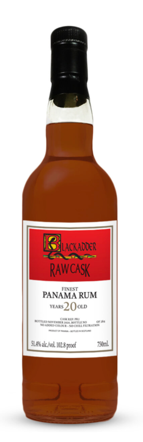 Blackadder Raw Cask Finest Panama Rum 20 Years Old 750 ML