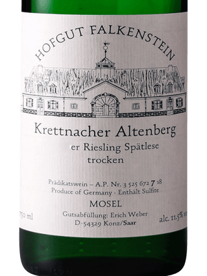 2021 Hofgut Falkenstein Riesling Spatlese Trocken Krettnacher Altenberg