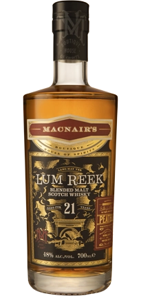 MacNair's Blended Malt Scotch Whisky Peated Lum Reek 21 Year 750ML