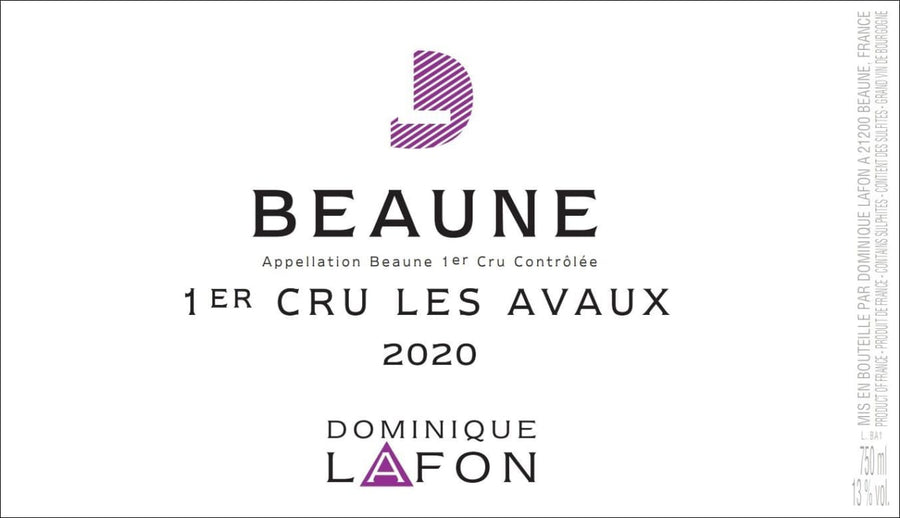2020 Dominique Lafon Beaune Les Avaux 1er Cru