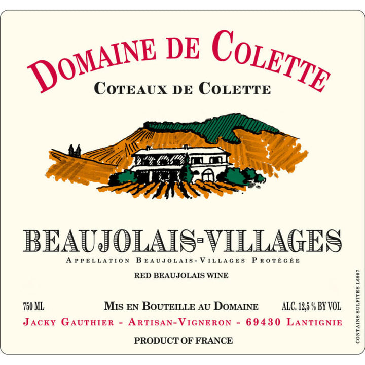 2020 Domaine de Colette Beaujolais Villages Coteaux de Colette
