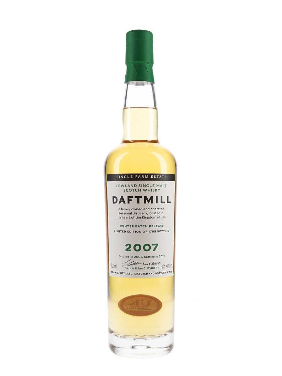 2007 Daftmill Lowland Single Malt Scotch Whiskey Aged 12 Years Winter Batch Release 750ML